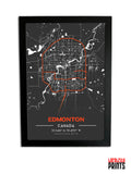 Canadian Cities NFC Poster - Edmonton