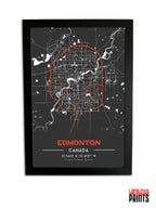 Canadian Cities NFC Poster - Edmonton