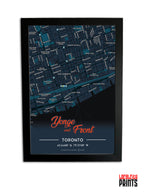 Yonge & Front Map NFC Poster - Dark Theme