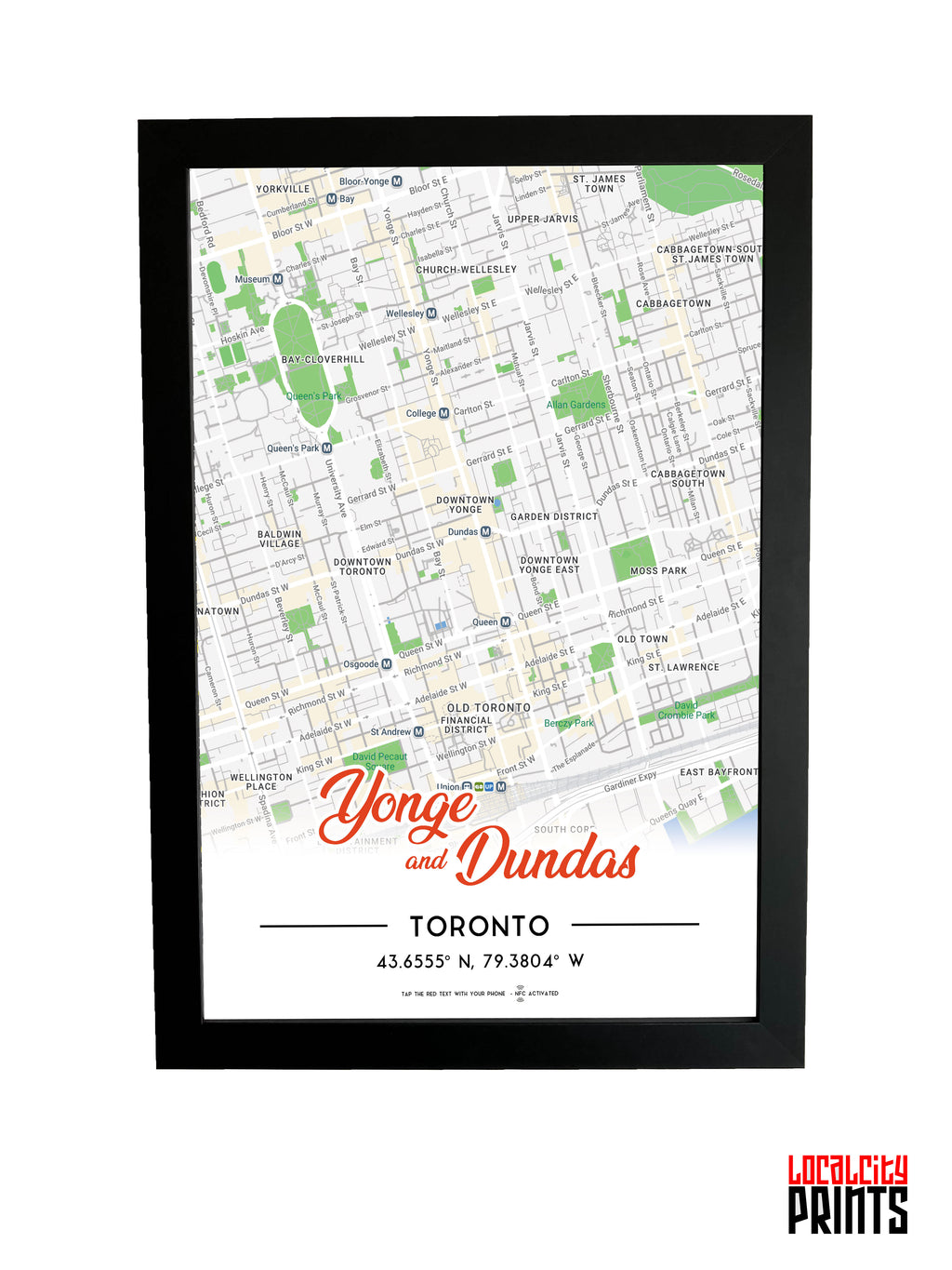 Yonge & Dundas Map NFC Poster