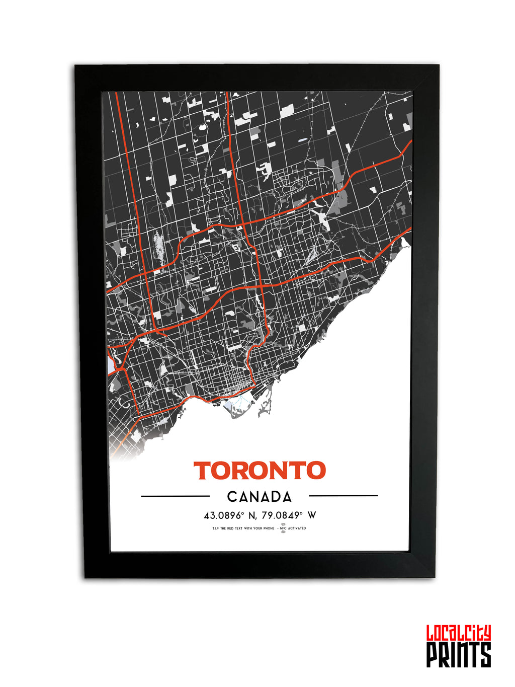 Canadian Cities NFC Poster - Toronto