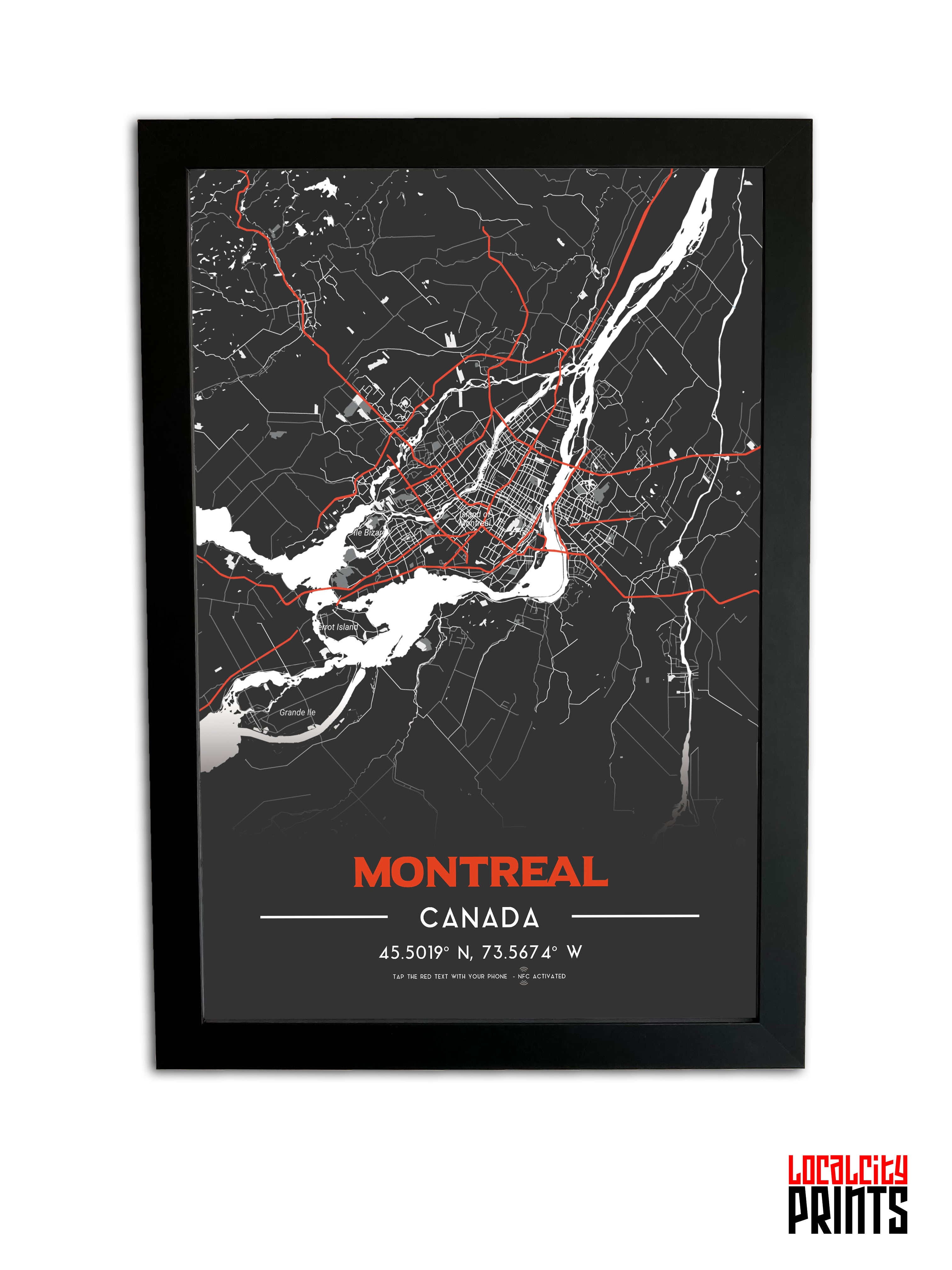 Canadian Cities NFC Poster - Montreal