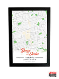 Yonge & Steeles Map NFC Poster
