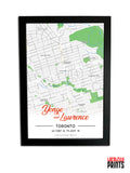 Yonge & Lawrence Map NFC Poster
