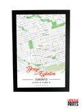 Yonge & Eglinton Map NFC Poster