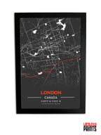 Canadian Cities NFC Poster - London