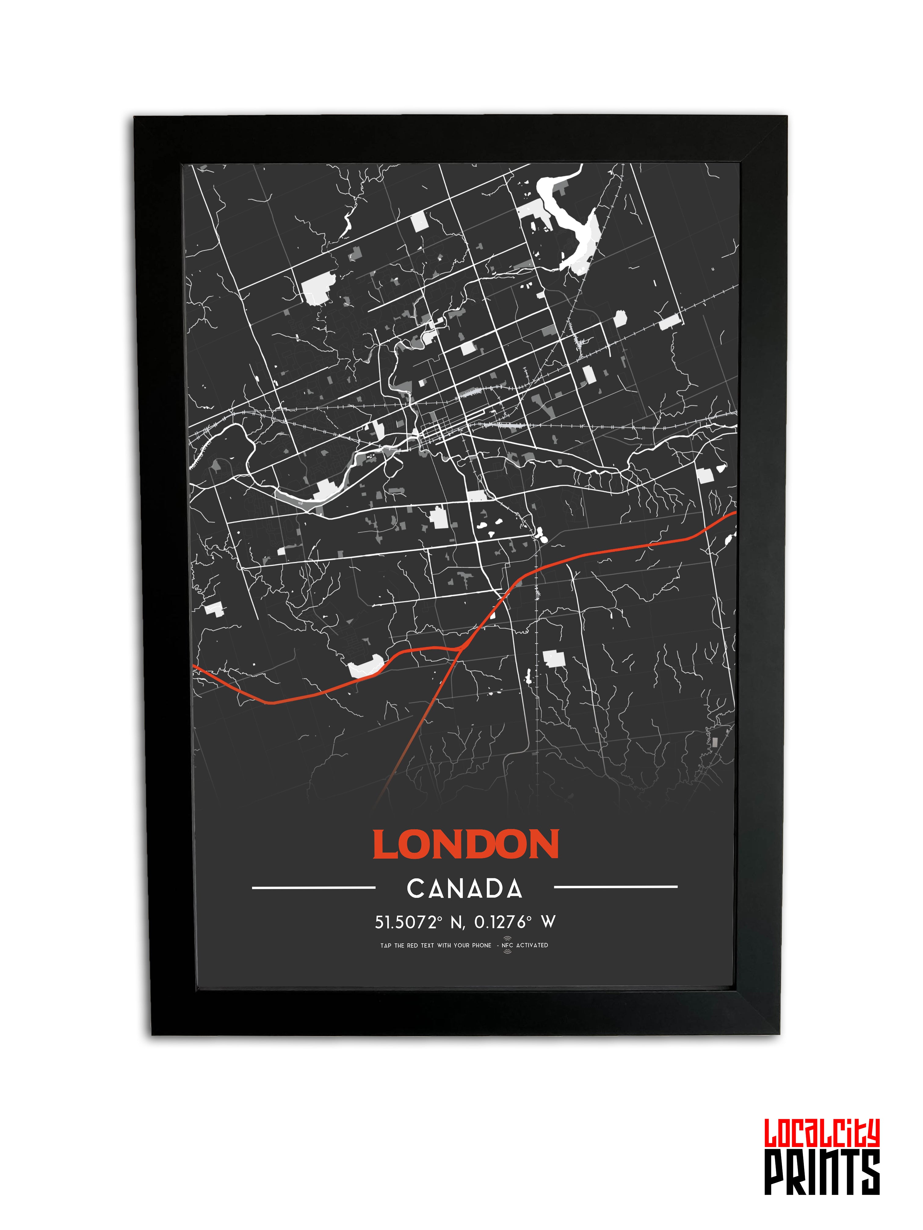 Canadian Cities NFC Poster - London