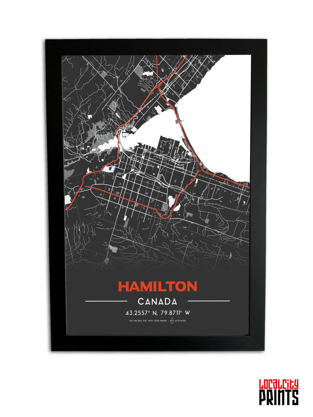 Canadian Cities NFC Poster - Hamilton