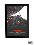 Canadian Cities NFC Poster - Hamilton