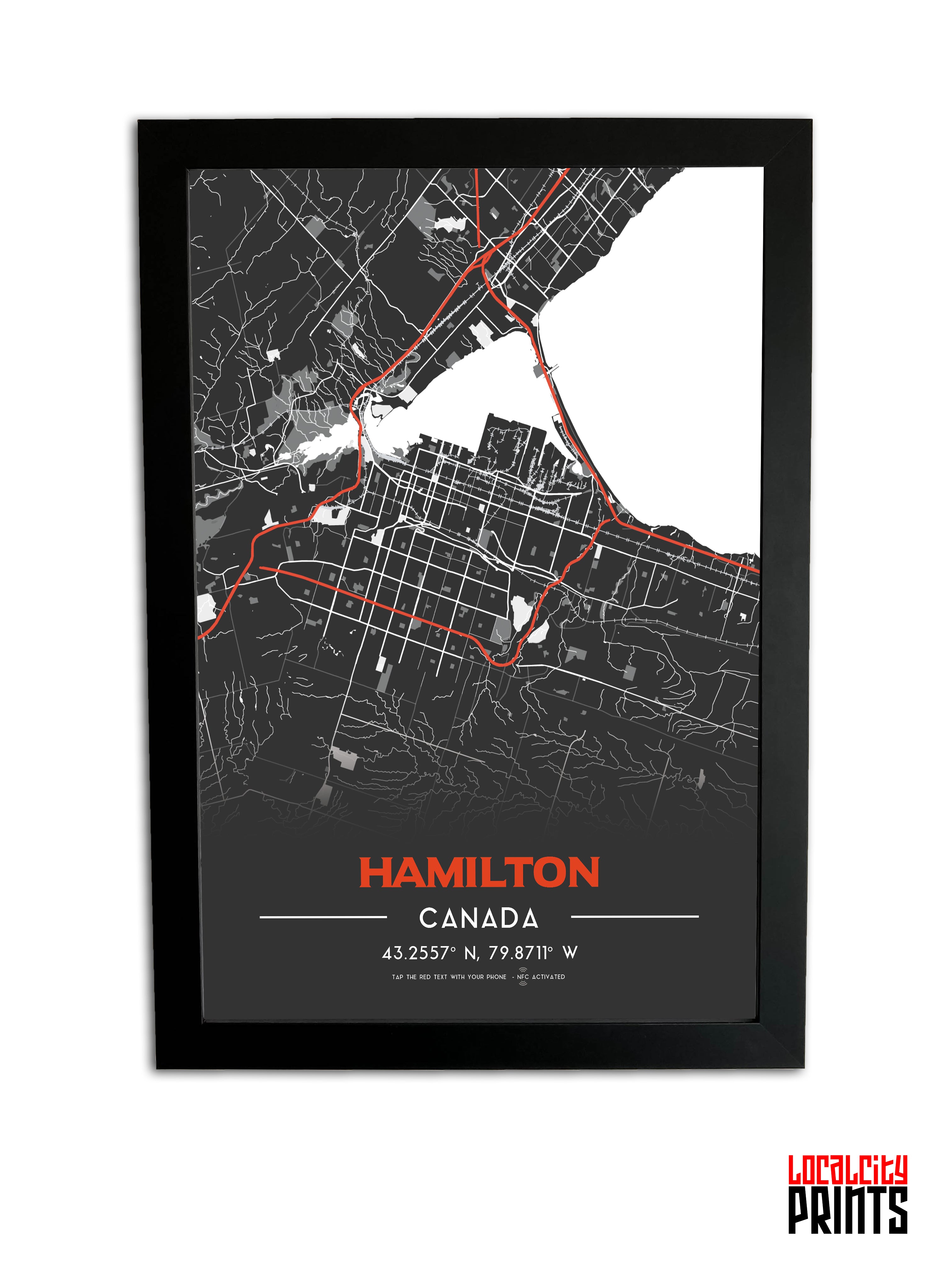 Canadian Cities NFC Poster - Hamilton