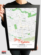 Yonge & Eglinton Map NFC Poster