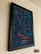 Yonge & Eglinton Map NFC Poster - Dark Theme