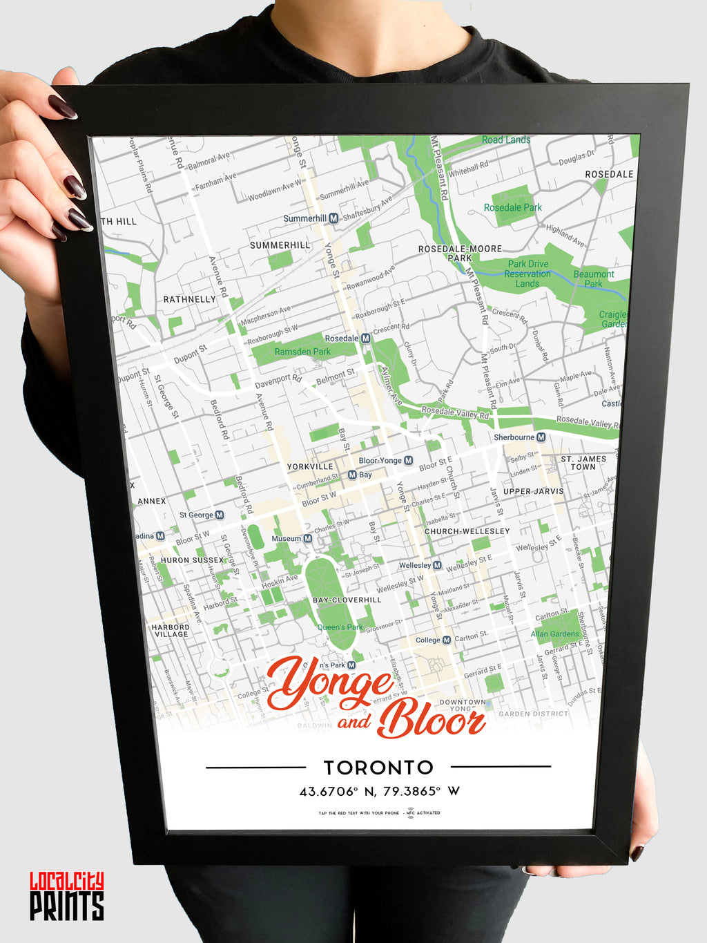 Yonge & Bloor Map NFC Poster