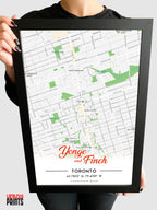 Yonge & Finch Map NFC Poster
