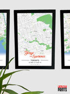 Yonge & Lawrence Map NFC Poster
