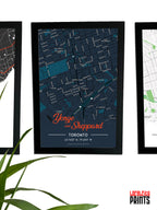 Yonge & Sheppard Map NFC Poster - Dark Theme