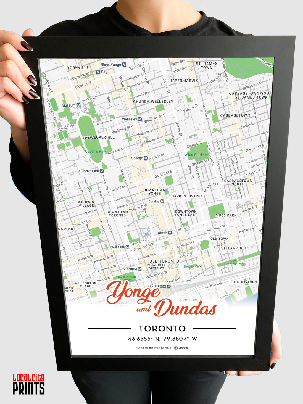 Yonge & Dundas Map NFC Poster