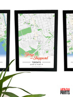 Yonge & Sheppard Map NFC Poster
