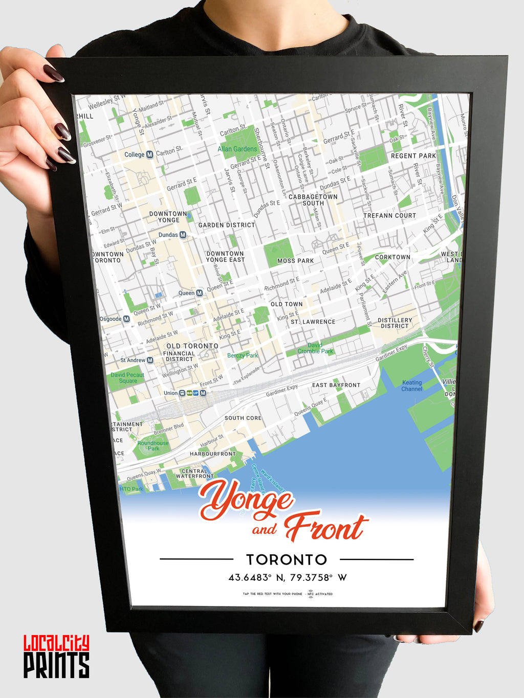 Yonge & Front Map NFC Poster