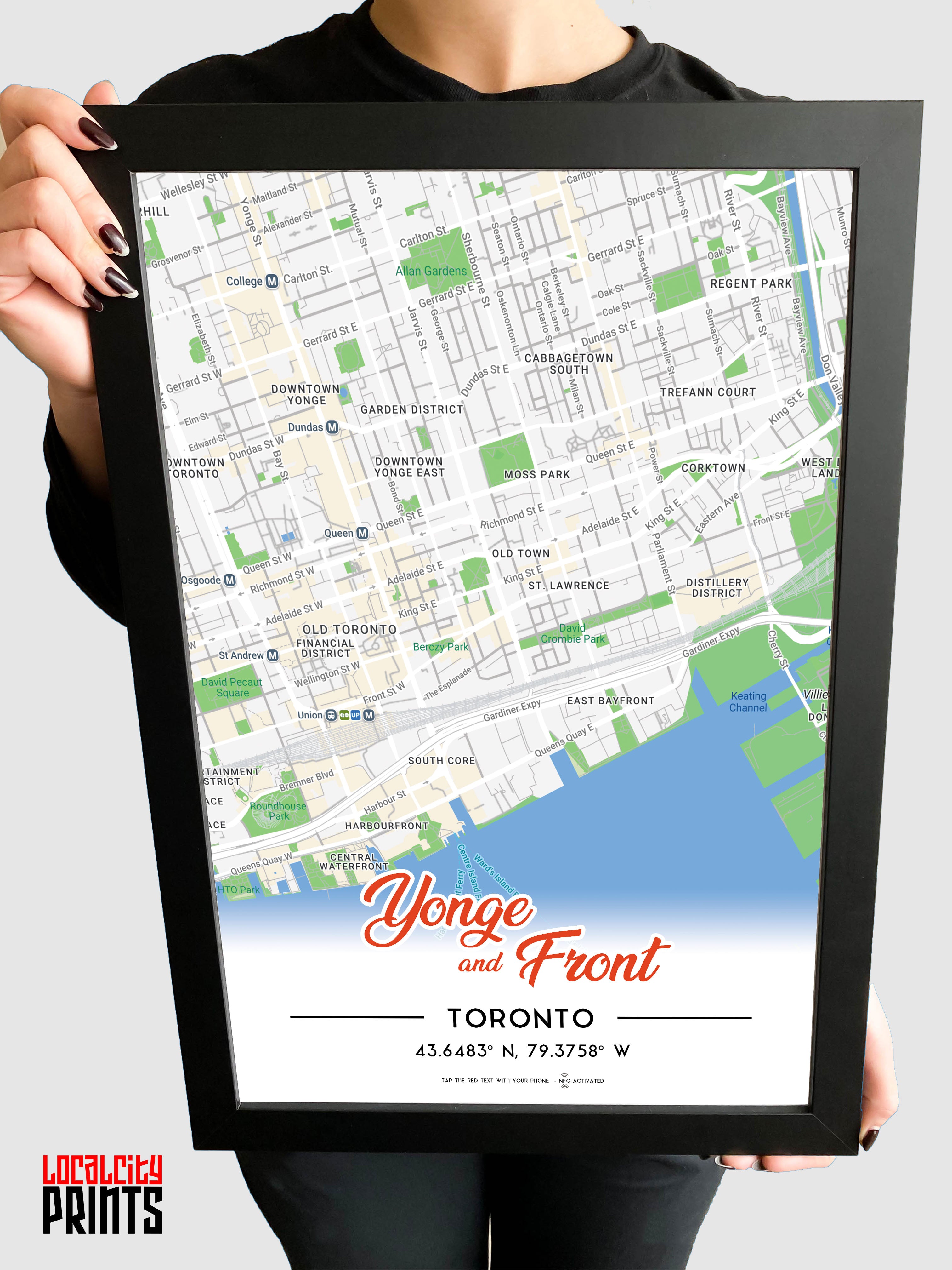 Yonge & Front Map NFC Poster