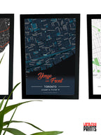 Yonge & Front Map NFC Poster - Dark Theme