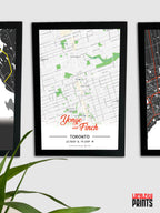 Yonge & Finch Map NFC Poster