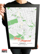 Yonge & Sheppard Map NFC Poster
