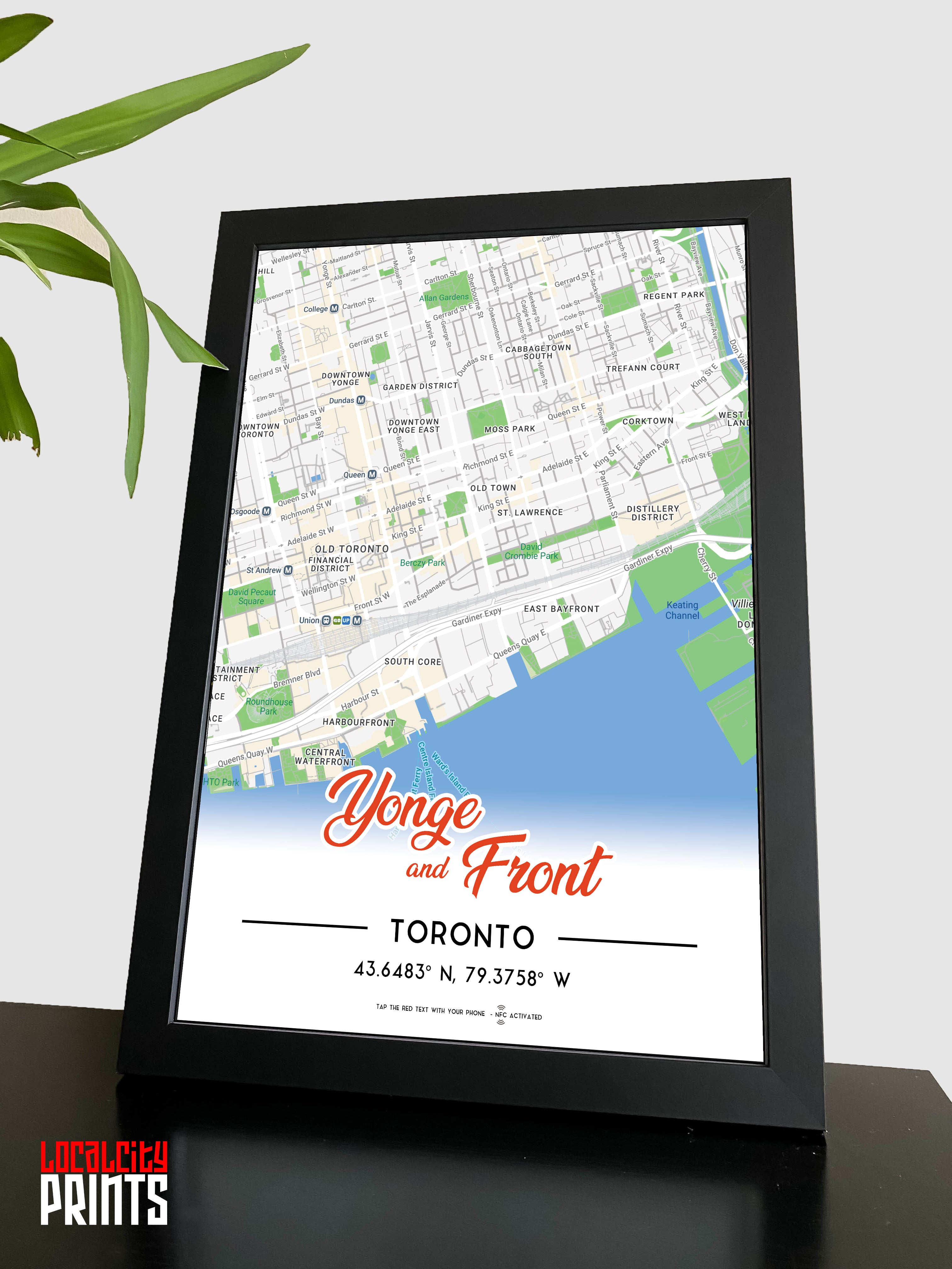 Yonge & Front Map NFC Poster