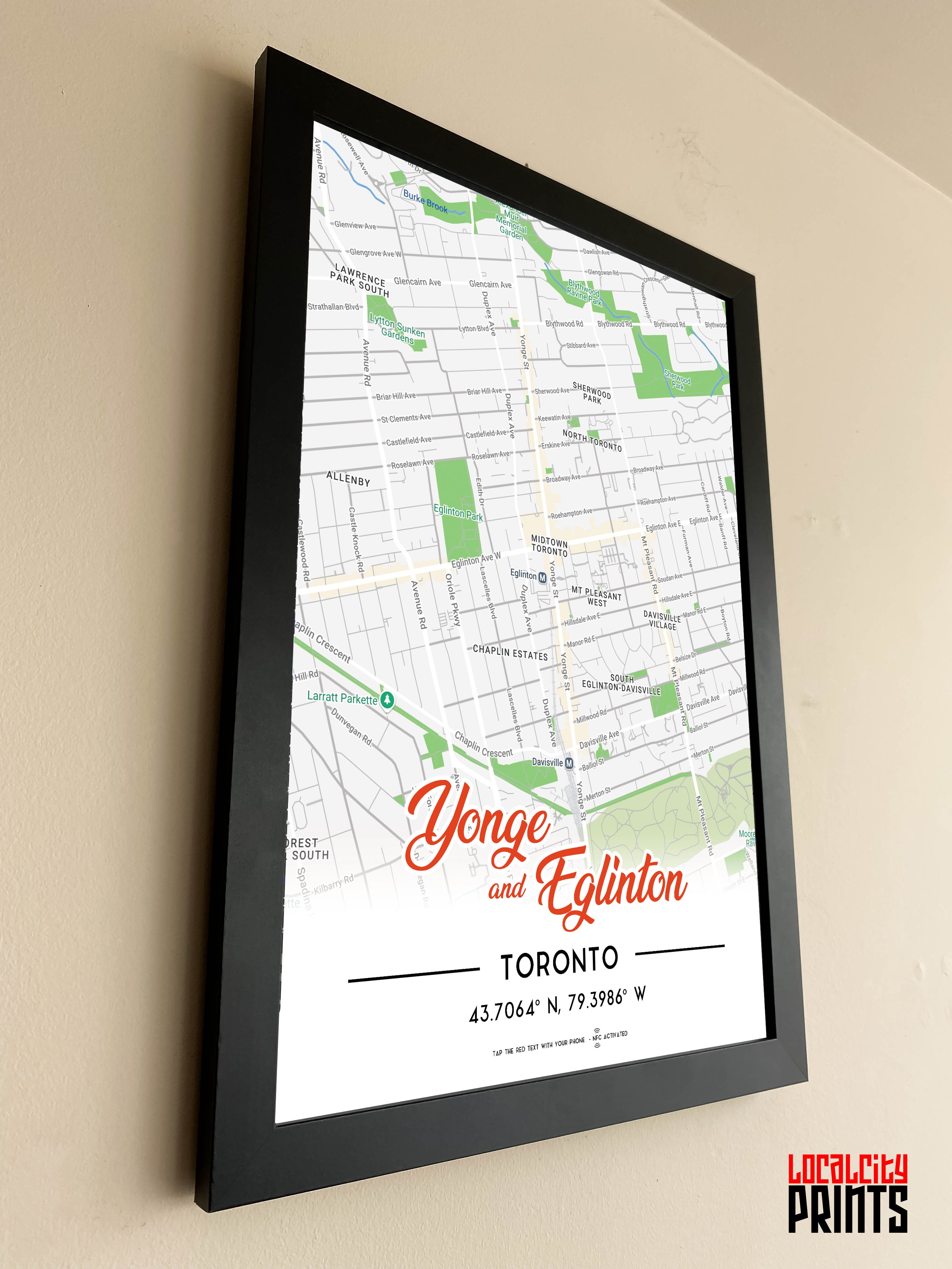 Yonge & Eglinton Map NFC Poster