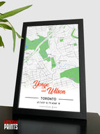 Yonge & Wilson Map NFC Poster