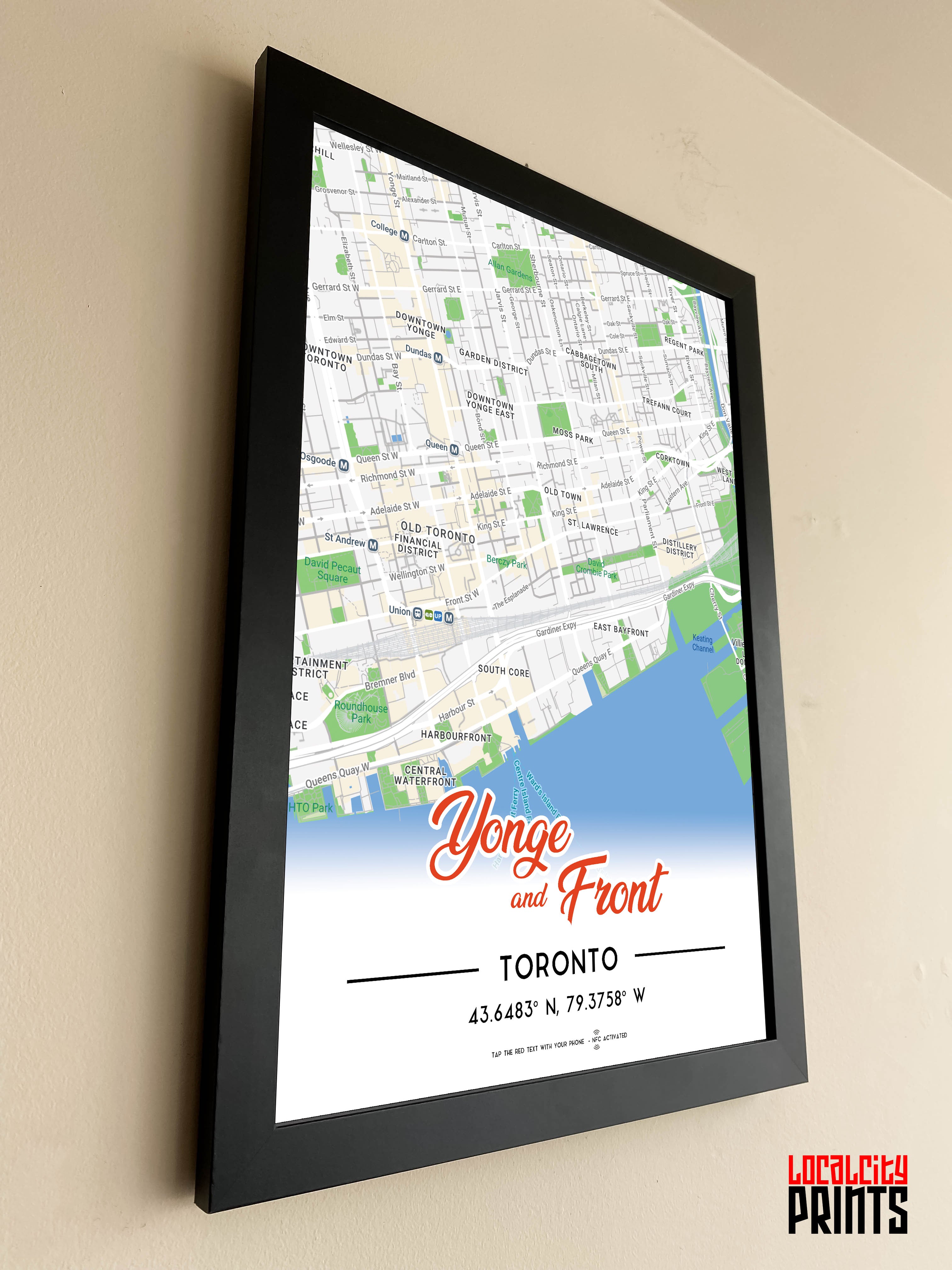 Yonge & Front Map NFC Poster