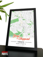 Yonge & Sheppard Map NFC Poster