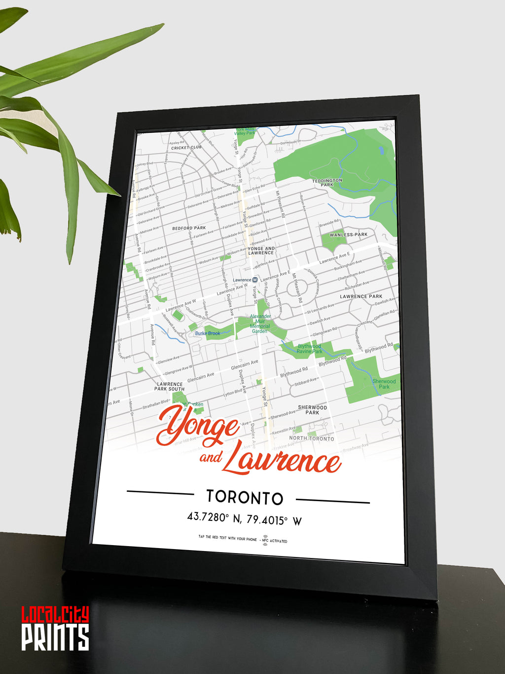 Yonge & Lawrence Map NFC Poster