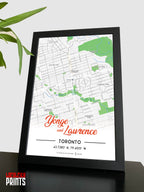 Yonge & Lawrence Map NFC Poster