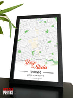 Yonge & Steeles Map NFC Poster