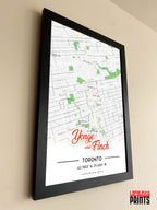 Yonge & Finch Map NFC Poster