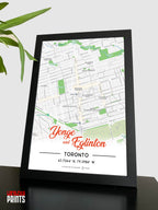 Yonge & Eglinton Map NFC Poster
