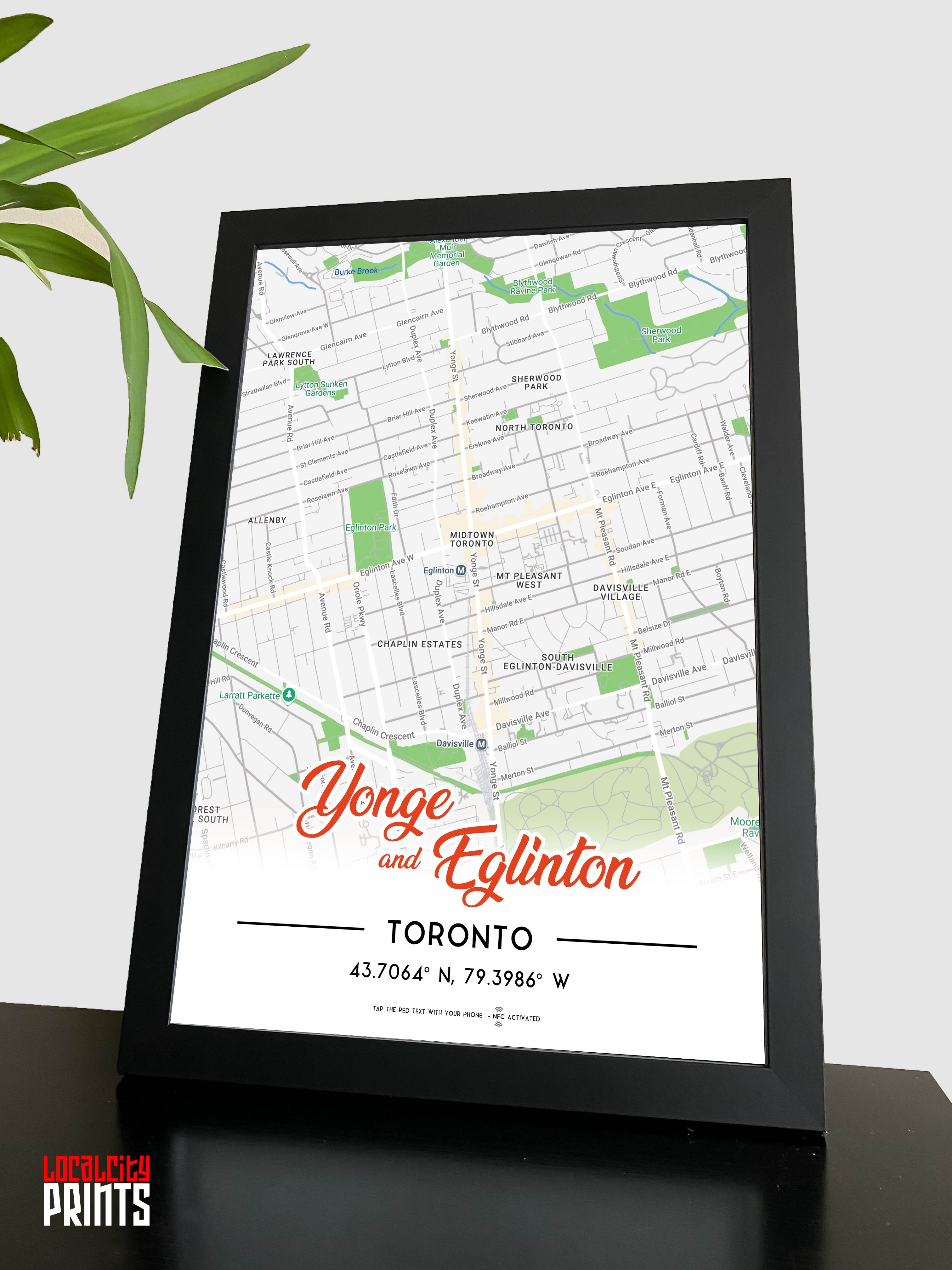 Yonge & Eglinton Map NFC Poster