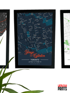 Yonge & Eglinton Map NFC Poster - Dark Theme