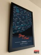 Yonge & Front Map NFC Poster - Dark Theme