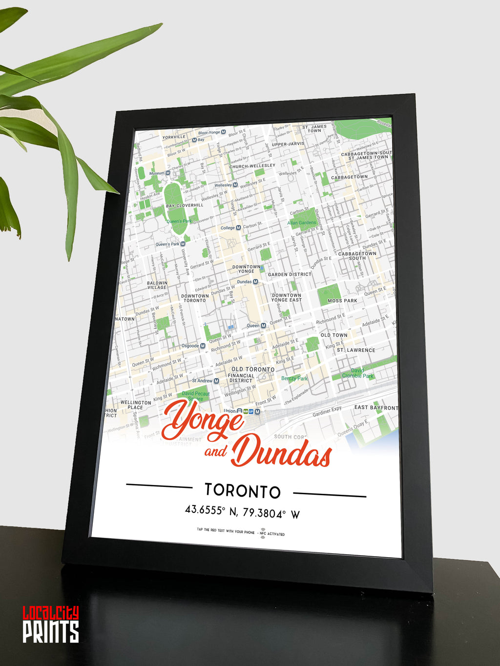 Yonge & Dundas Map NFC Poster