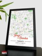 Yonge & Dundas Map NFC Poster