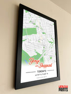 Yonge & Sheppard Map NFC Poster