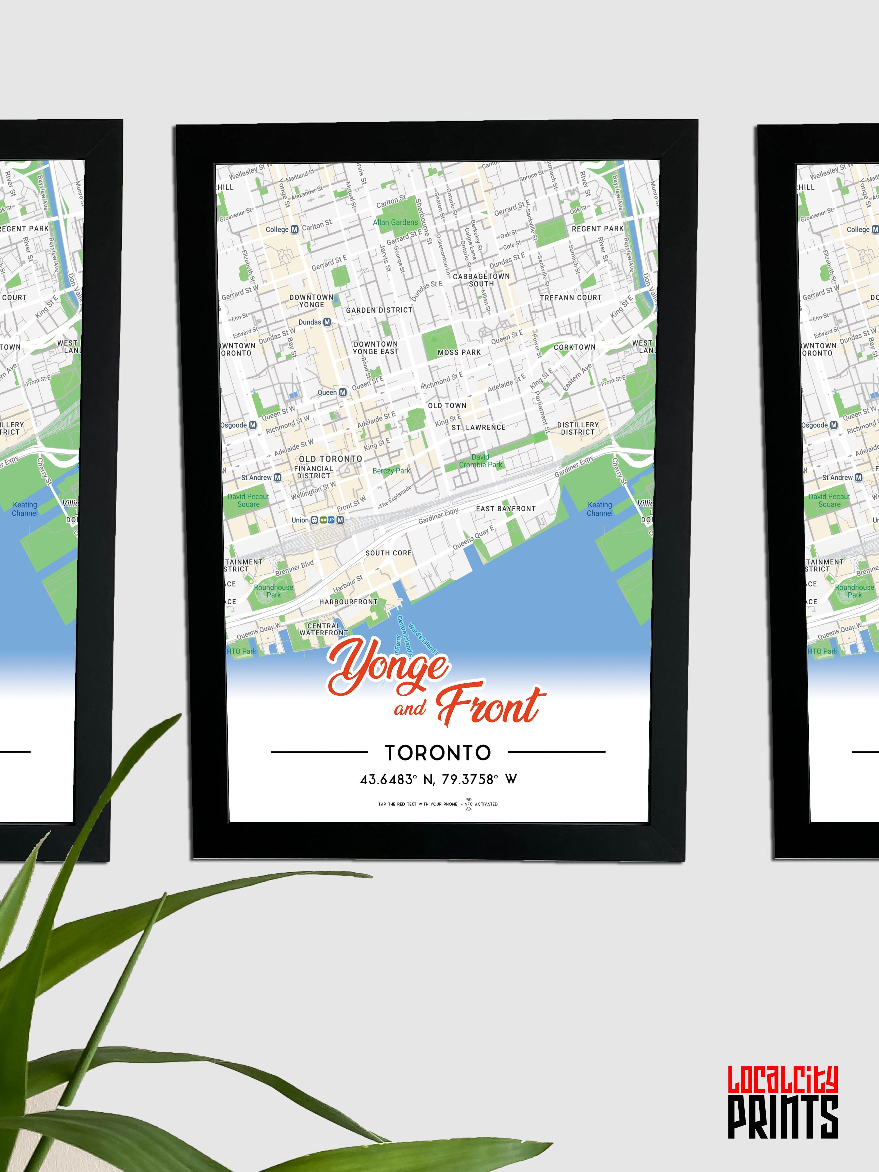 Yonge & Front Map NFC Poster