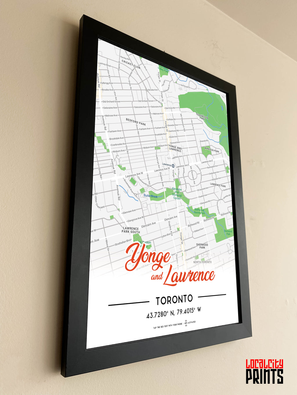 Yonge & Lawrence Map NFC Poster