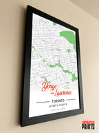 Yonge & Lawrence Map NFC Poster