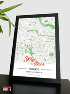 Yonge & Bloor Map NFC Poster