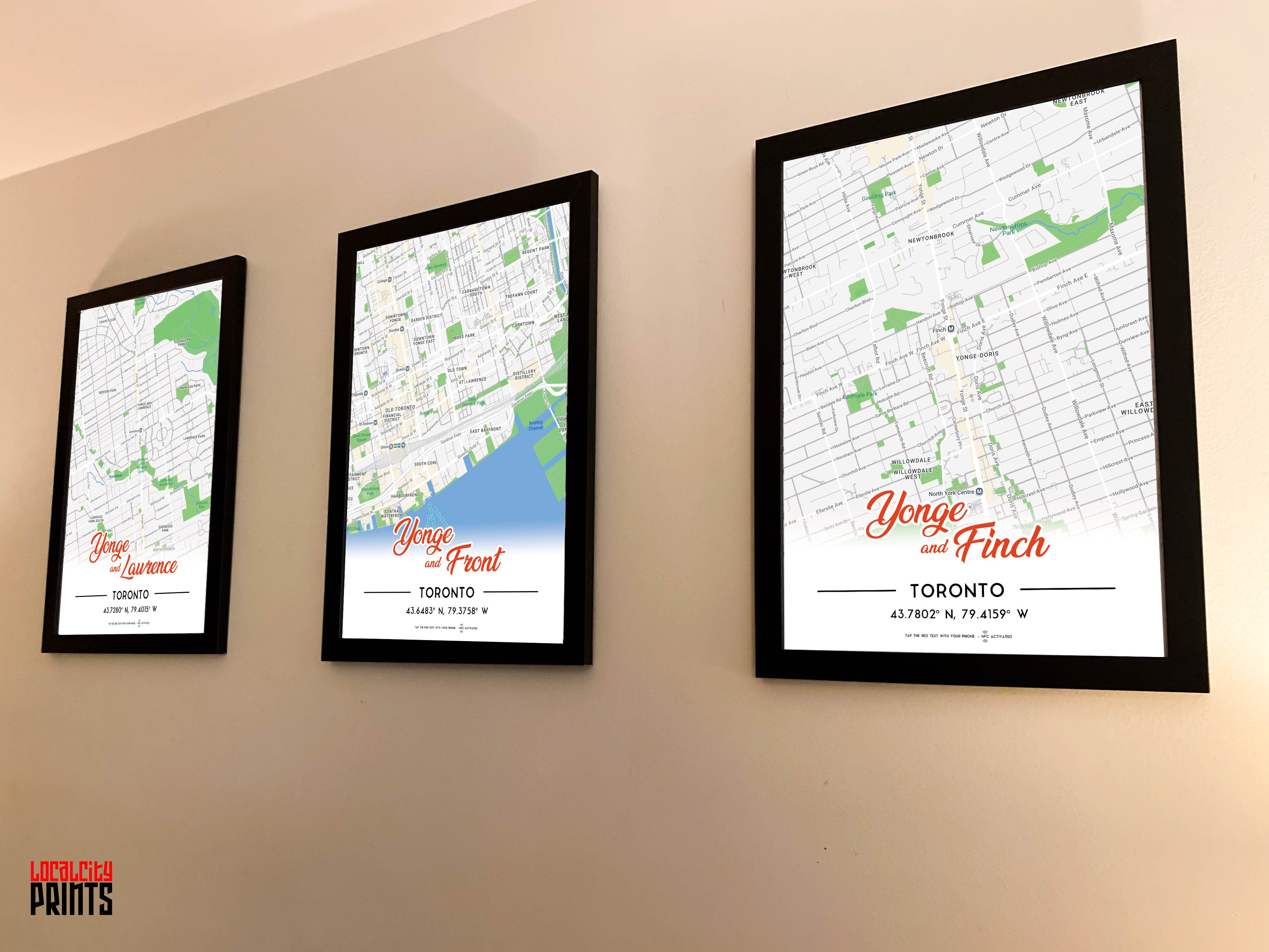 Yonge & Finch Map NFC Poster