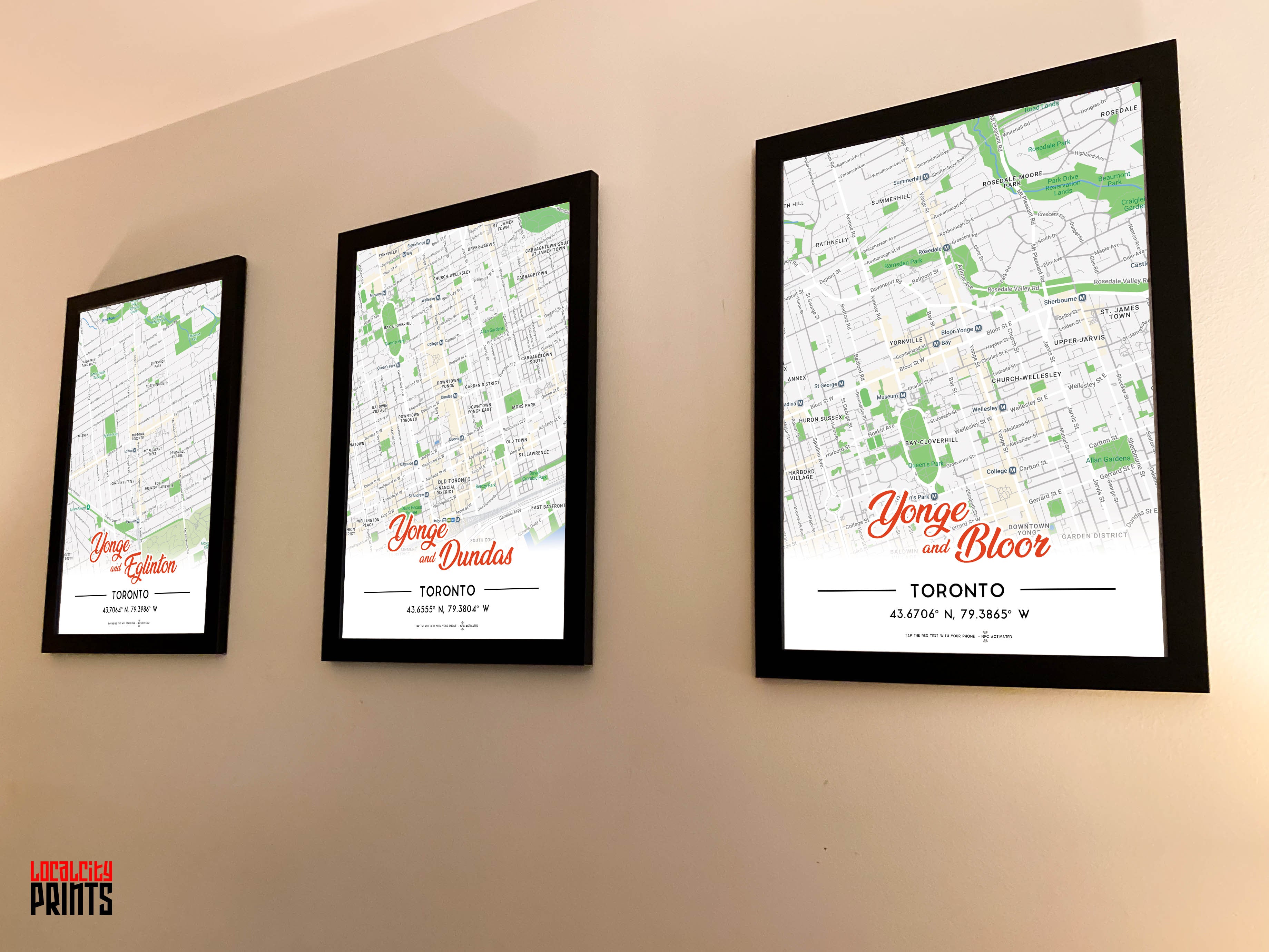 Yonge & Lawrence Map NFC Poster