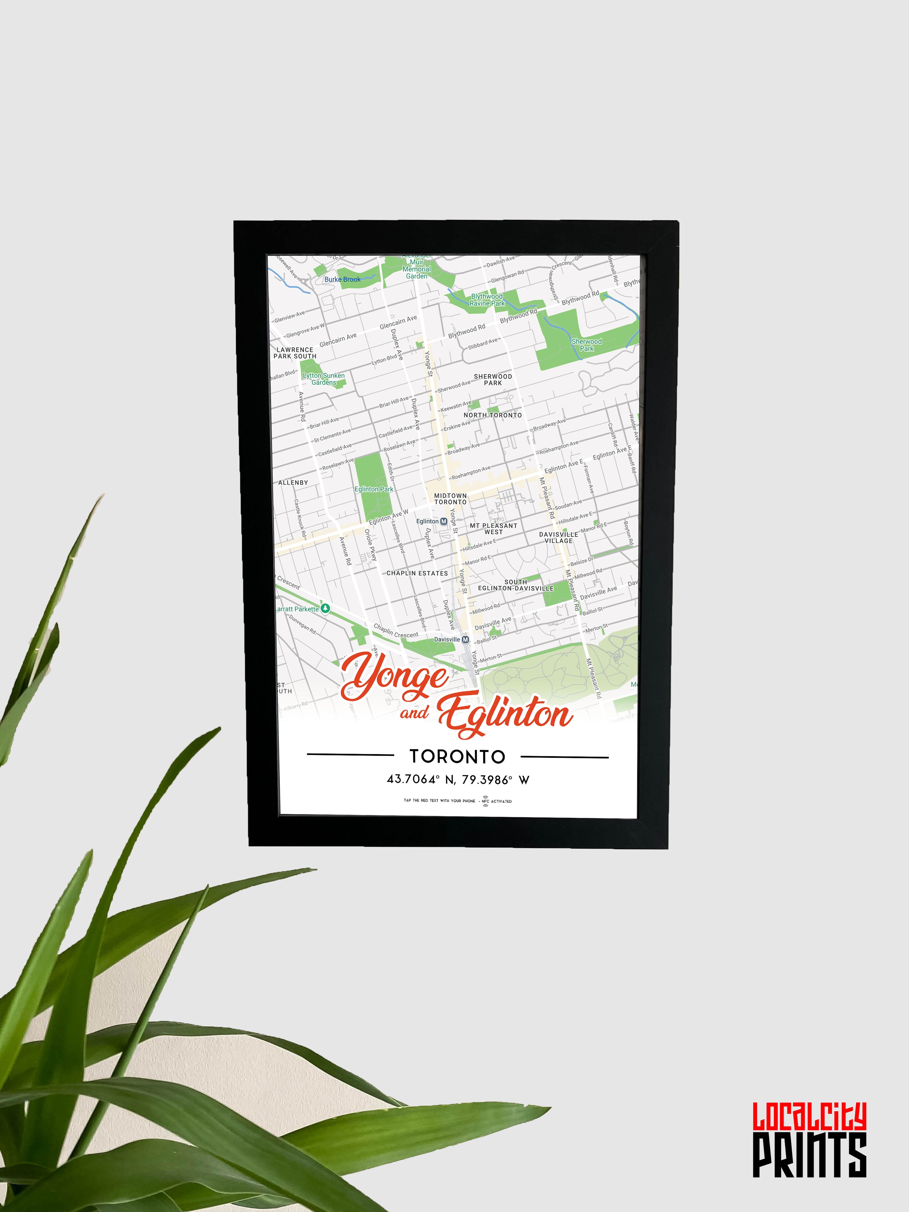 Yonge & Eglinton Map NFC Poster